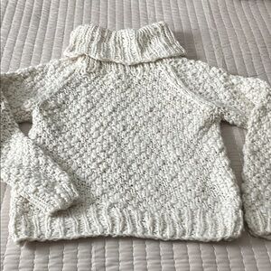 Vivienne Tam Cream Knit Turtleneck Sweater